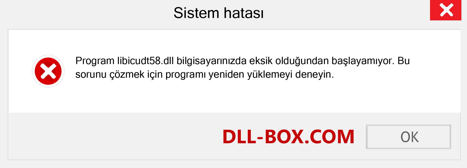 libicudt58.dll dosyası eksik mi? Windows 7, 8, 10 için İndirin - Windows'ta libicudt58 dll Eksik Hatasını Düzeltin, fotoğraflar, resimler